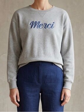 Wildfox Gray Merci Sweatshirt